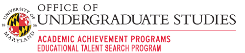 Logo for Academic Achievement Programs, Office of Undergraduate Studies, University of Maryland 